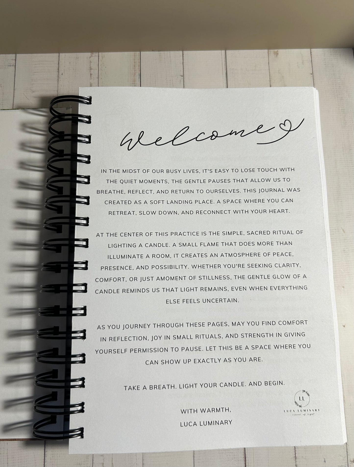 Luca Luminary Glow & Grow 12 Month Mindfulness Journal