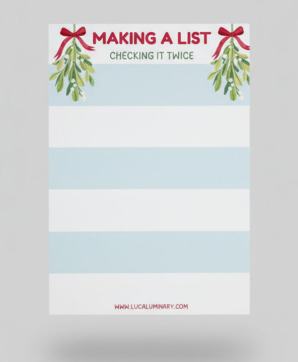 Making A List, Checking It Twice