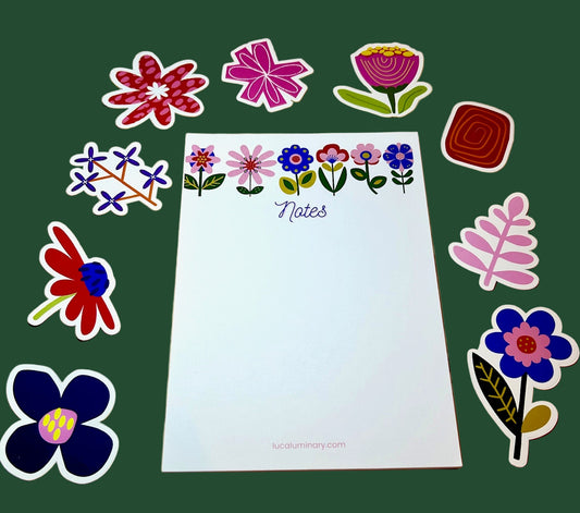 Retro Flower Stationery Hamper