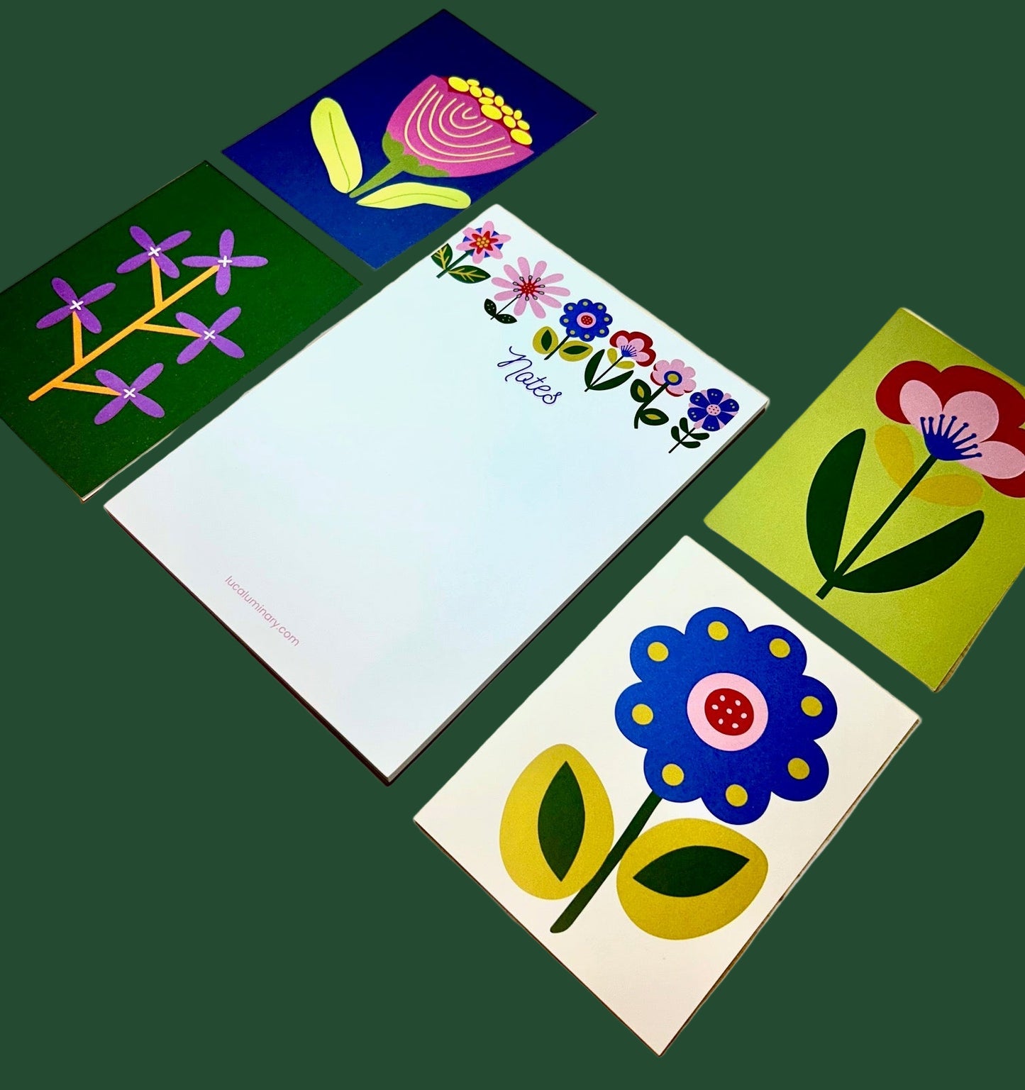 Retro Flower Stationery Hamper