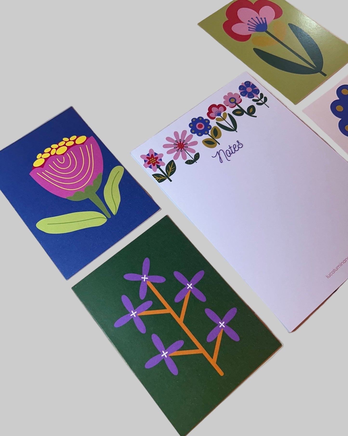 Retro Flower Stationery Hamper