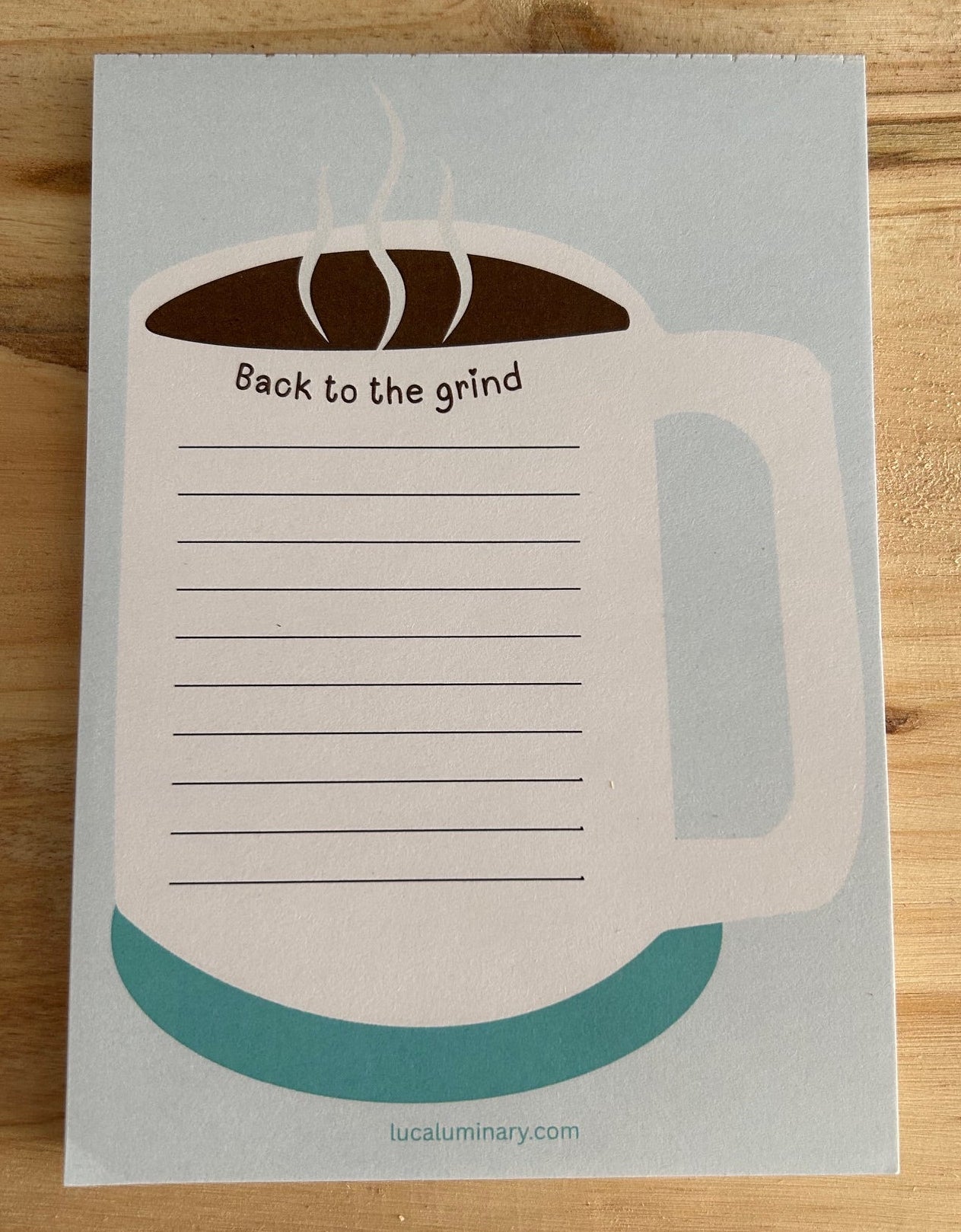 A6 50 Page Notepad - Back to the Grind