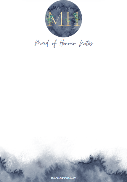 Bridal Passion - A5 Notepad - Maid of Honour