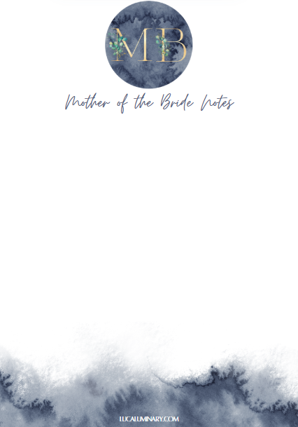 Bridal Passion A5 Notepad - Mother of the Bride