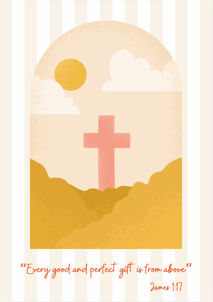 A5 Christian Christmas Notecard incl. Envelope