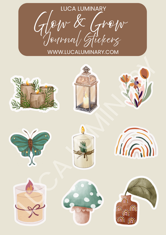 Glow & Grow Journal Stickers - Serenity