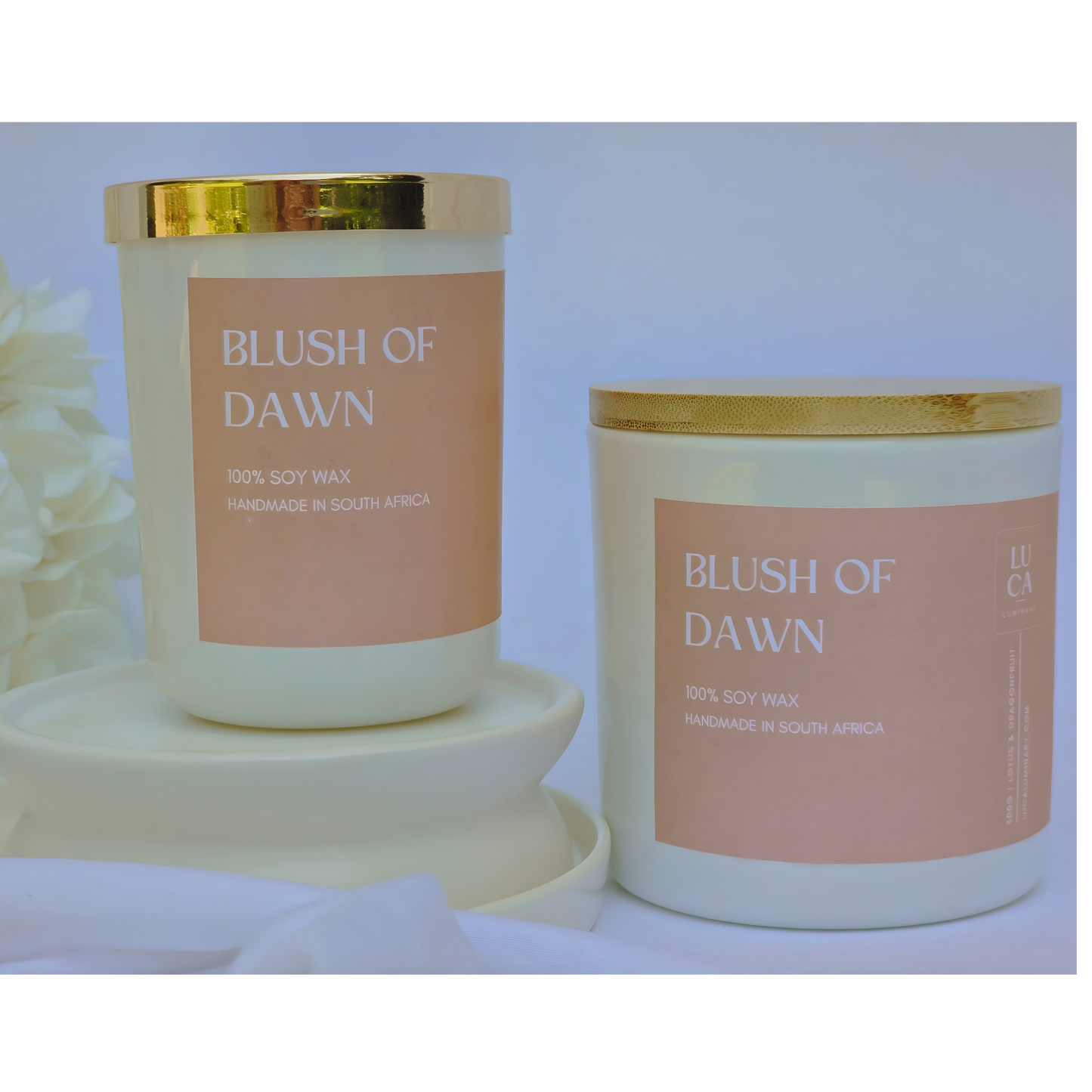 300G Blush of Dawn Double Wick 100% Soy Candle