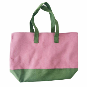 Large Shopper Khaki & Pink
